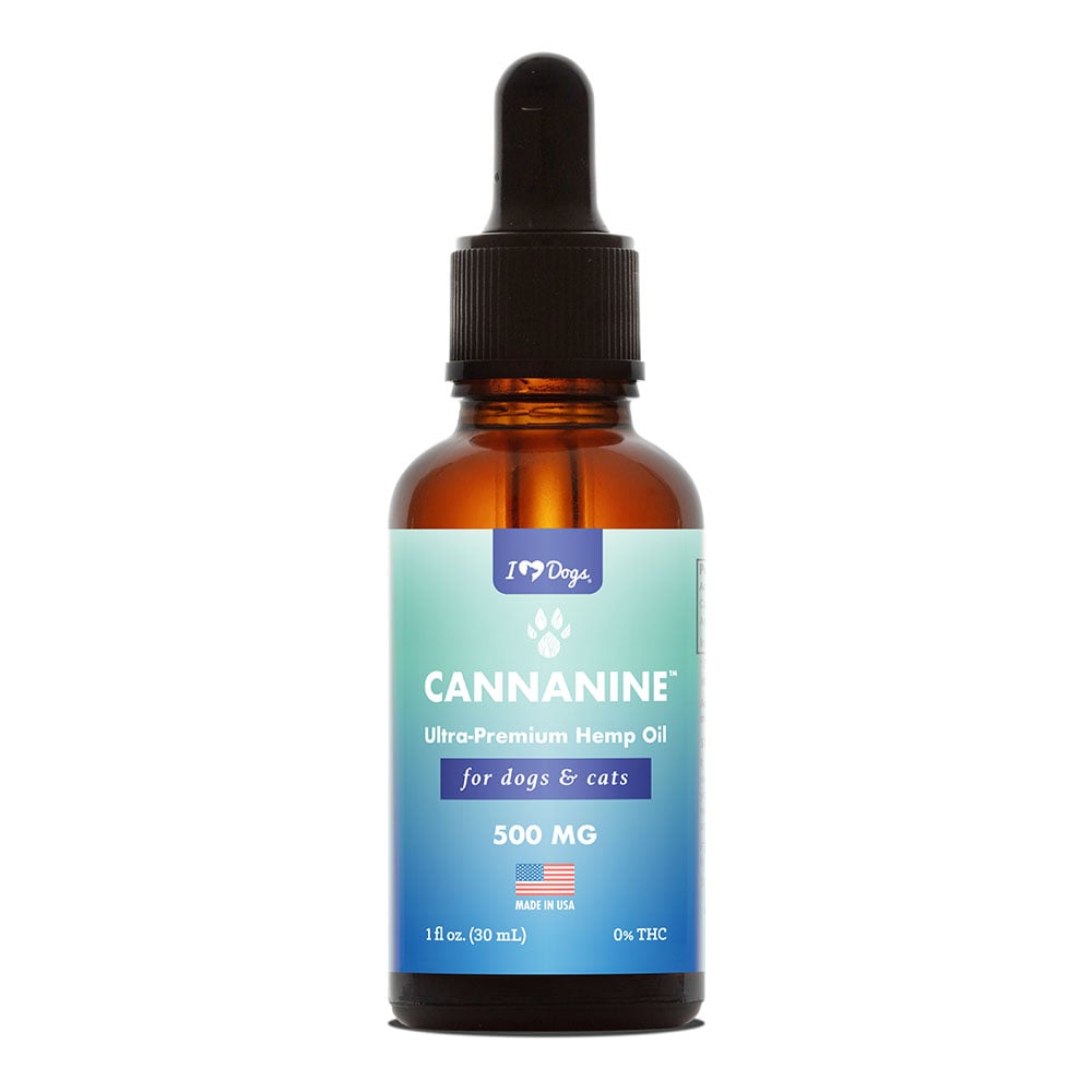 Cannanine 500mg Ultra-Premium Broad-Spectrum Hemp CBD Oil bottle